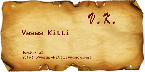 Vasas Kitti névjegykártya